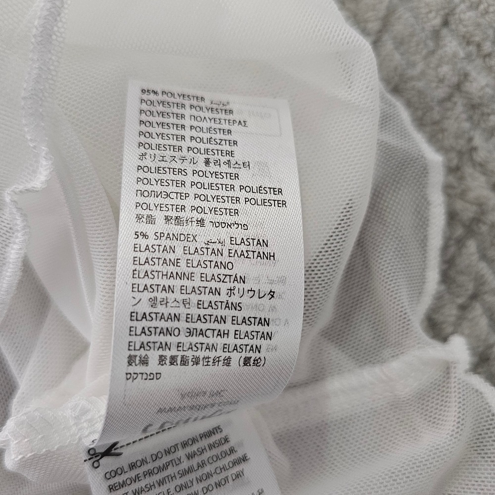 Adika White Mesh Cropped Cami Top Adjustable Straps Women's Size XS NWT - Picture 4 of 5